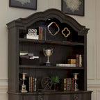 Copper Grove Chesapeake Wire Brushed Antique Black Credenza Hutch