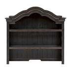 Copper Grove Chesapeake Wire Brushed Antique Black Credenza Hutch