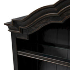 Copper Grove Chesapeake Wire Brushed Antique Black Credenza Hutch