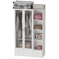 Multi-Unit Wardrobe Versatile Storage Solutions Armoires Cabinet White