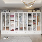 Multi-Unit Wardrobe Versatile Storage Solutions Armoires Cabinet White