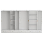 Multi-Unit Wardrobe Versatile Storage Solutions Armoires Cabinet White