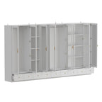 Multi-Unit Wardrobe Versatile Storage Solutions Armoires Cabinet White