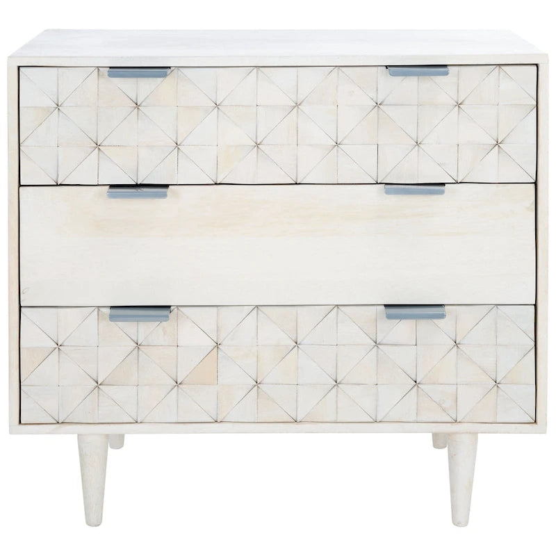 SAFAVIEH Cena 3-Drawer Storage Bedroom Chest