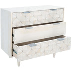 SAFAVIEH Cena 3-Drawer Storage Bedroom Chest
