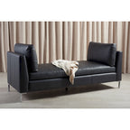 SAFAVIEH Couture Shirl Leather Bench - 81 In W x 32 In D x 34 In H - 81Wx32Dx34H