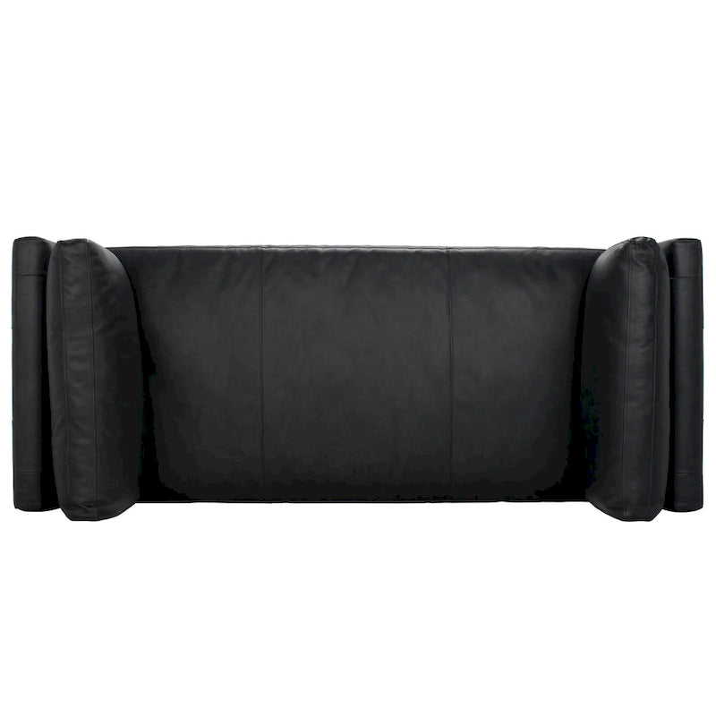 SAFAVIEH Couture Shirl Leather Bench - 81 In W x 32 In D x 34 In H - 81Wx32Dx34H