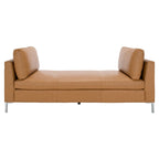 SAFAVIEH Couture Shirl Leather Bench - 81 In W x 32 In D x 34 In H - 81Wx32Dx34H