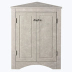 Triangle Bathroom Storage Cabinet with Adjustable Shelves