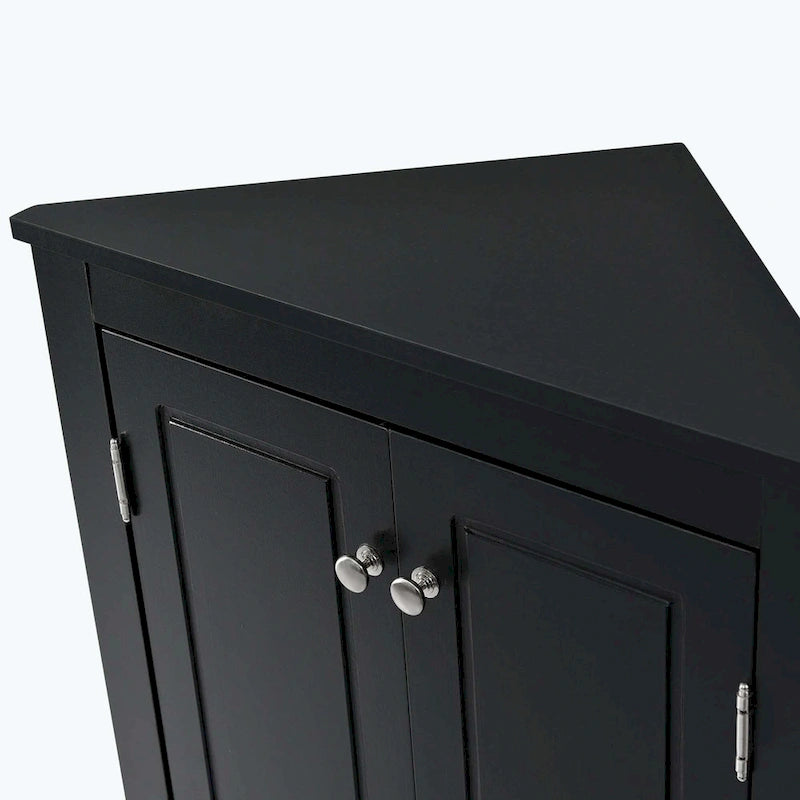 Triangle Bathroom Storage Cabinet with Adjustable Shelves