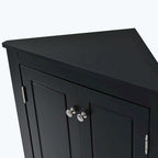 Triangle Bathroom Storage Cabinet with Adjustable Shelves