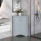 Triangle Bathroom Storage Cabinet with Adjustable Shelves