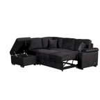 87.4  Sleeper Sofa Bed,2 in 1 Pull Out sofa bed L Shape Couch with Storage Ottoman for Living Room,Bedroom Couch and Small Apart