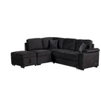 87.4  Sleeper Sofa Bed,2 in 1 Pull Out sofa bed L Shape Couch with Storage Ottoman for Living Room,Bedroom Couch and Small Apart
