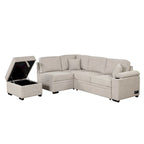 87.4  Sleeper Sofa Bed,2 in 1 Pull Out sofa bed L Shape Couch with Storage Ottoman for Living Room,Bedroom Couch and Small Apart