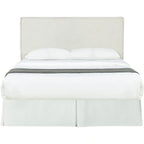Gemma Sand Upholstered Headboard with Flange Details