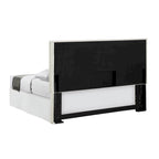 Gemma Sand Upholstered Headboard with Flange Details
