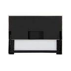 Gemma Sand Upholstered Headboard with Flange Details