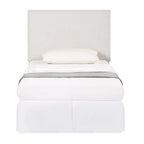Gemma Sand Upholstered Headboard with Flange Details