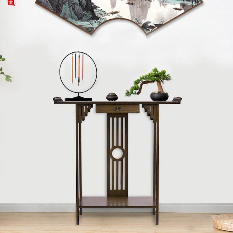Console Table Sofa Side Accent Table Entryway Vintage