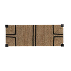 SEI Furniture Gainford Transitional Black Woven Fiber Bench