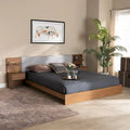 Sami Modern and Contemporary Storage Bed with Built-In Nightstands