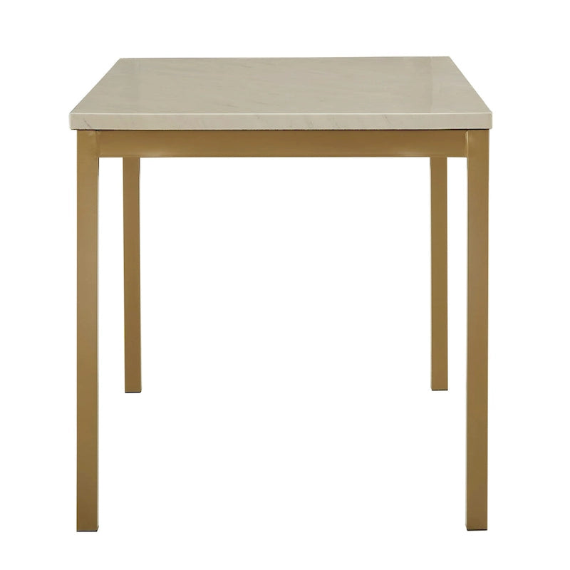 Darcy Gold with Faux Marble Top Dining Table by iNSPIRE Q Bold