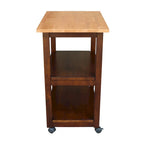 Porch & Den Estelle Solid Wood Microwave Kitchen Cart