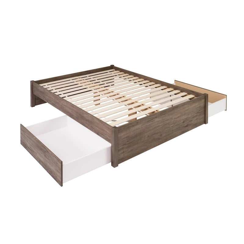 Prepac Queen Select 4-post Platform Bed with Optional Drawers