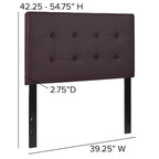 Button Tufted Upholstered Headboard