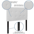 Button Tufted Upholstered Headboard