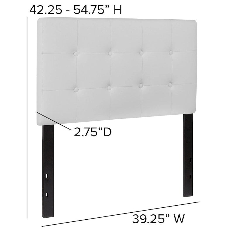 Button Tufted Upholstered Headboard