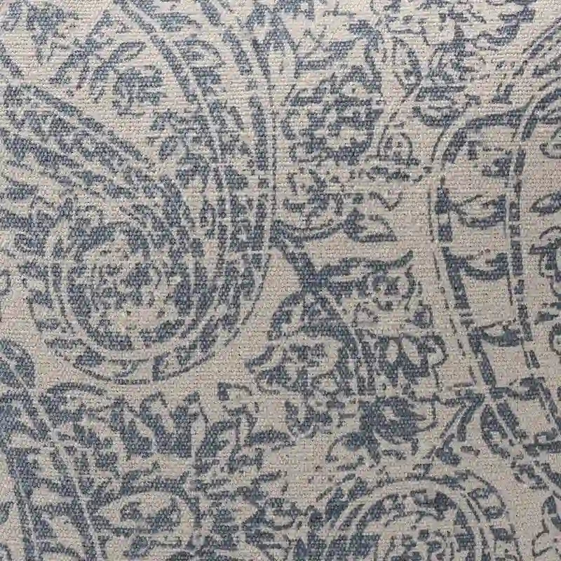 Porch & Den Satsuma Handwoven Paisley Pattern Pouf Ottoman