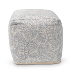 Porch & Den Satsuma Handwoven Paisley Pattern Pouf Ottoman