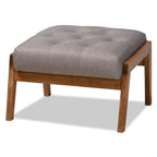 Carson Carrington Baktsjaur Mid-century Modern Upholstered Footstool