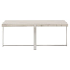 Azel Marble-top Chrome Framed Coffee Table or Table Set by iNSPIRE Q Modern