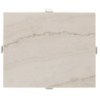 Azel Marble-top Chrome Framed Coffee Table or Table Set by iNSPIRE Q Modern
