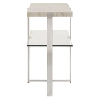 Azel Marble-top Chrome Framed Coffee Table or Table Set by iNSPIRE Q Modern