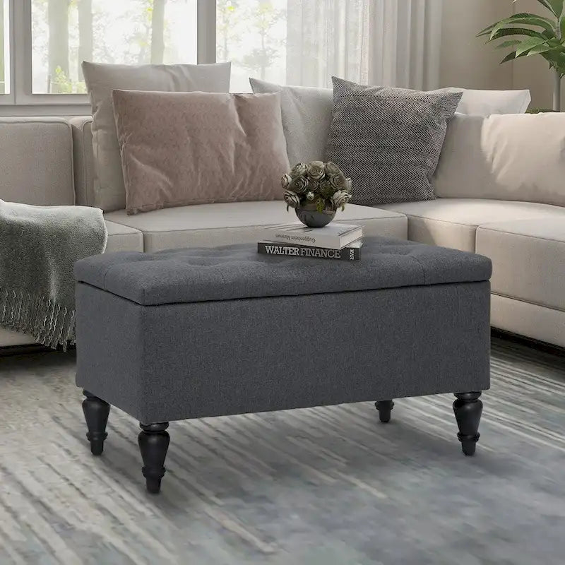 Maypex 29 in. Upholstered Storage Bench