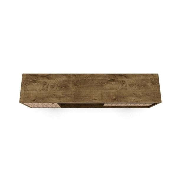 Liberty 70.86 In. Mid Century Modern 4 Shelf TV Stand