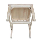 Solid Wood Seaside Dining Chairs - Set of Two
