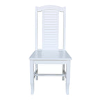 Solid Wood Seaside Dining Chairs - Set of Two