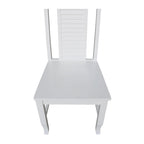 Solid Wood Seaside Dining Chairs - Set of Two