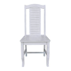 Solid Wood Seaside Dining Chairs - Set of Two