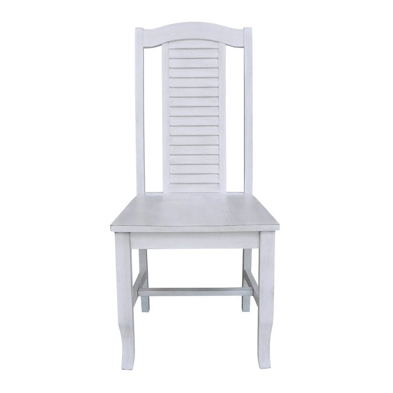 Solid Wood Seaside Dining Chairs - Set of Two