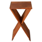 Bare Decor Taj Teak Folding End Table