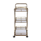 Uttermost Stassi Antiqued Gold Serving Cart