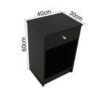 Simplify bedroom furniture Bedside End Table 1/2 Drawer Nightstand 2 Styles