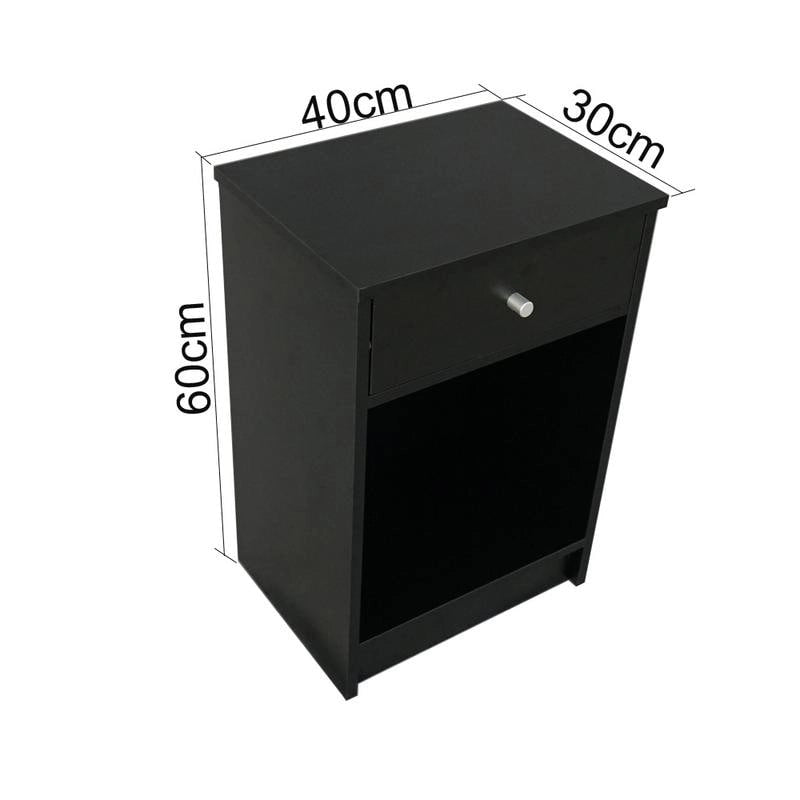 Simplify bedroom furniture Bedside End Table 1/2 Drawer Nightstand 2 Styles