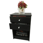 Simplify bedroom furniture Bedside End Table 1/2 Drawer Nightstand 2 Styles